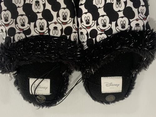 Disney Mickey Mouse Scuff Slippers Sz XS (8-9) BNWT - Picture 2 of 3
