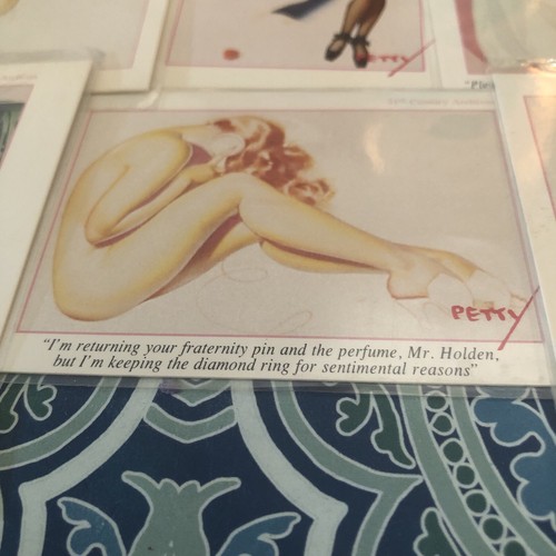 George Petty 6 Cards THE PETTY GIRL Mint Pinup Trading Cards From Paintings GN-6 - Picture 6 of 7