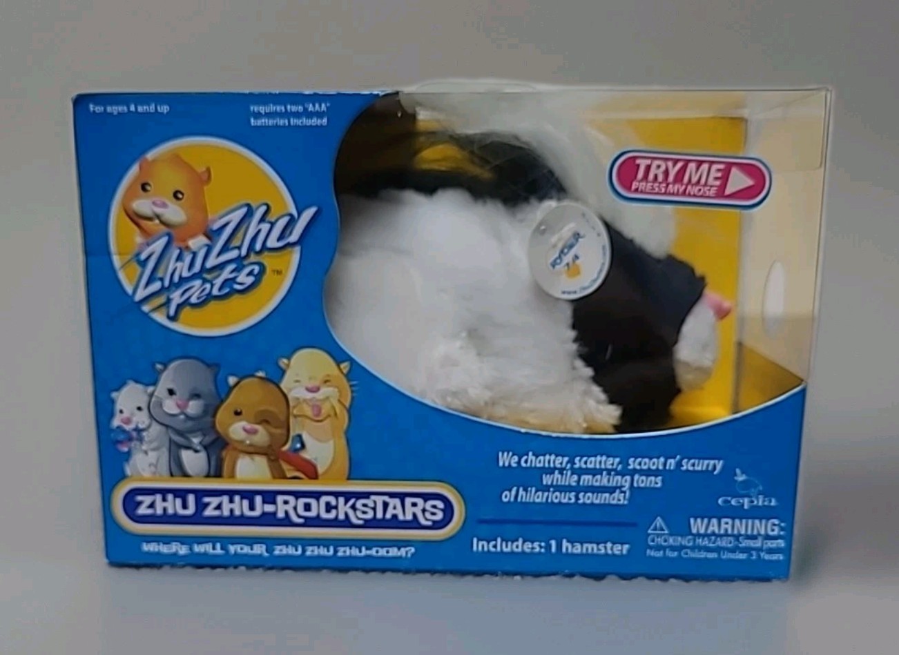 Zhu Zhu Pets Rockstars w Motion & Sound RYDER #86204 NIB Working  Kids 4+ 2009