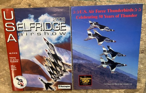 2003 Air Show Selfridge ANG USAF Thunderbirds Saisonplan Poster Programm - Bild 1 von 9