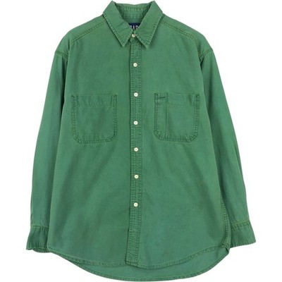 Used 90'S GAP (Old GAP) Long-Sleeve Work Shirt Men's Size M