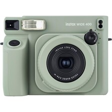 Fujifilm instax WIDE 400 Instant Film Camera Sage Green Self-Timer Excellent