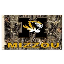 BSI PRODUCTS, INC. - Missouri Tigers 3’x5’ Flag with Realtree Camo Background...