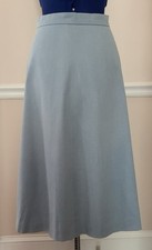 Vintage Light Blue Corduroy Skirt Waist 28  