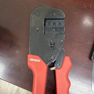 Molex Hand Crimping Tool Crimper, Red Handles, MPN 640160204
