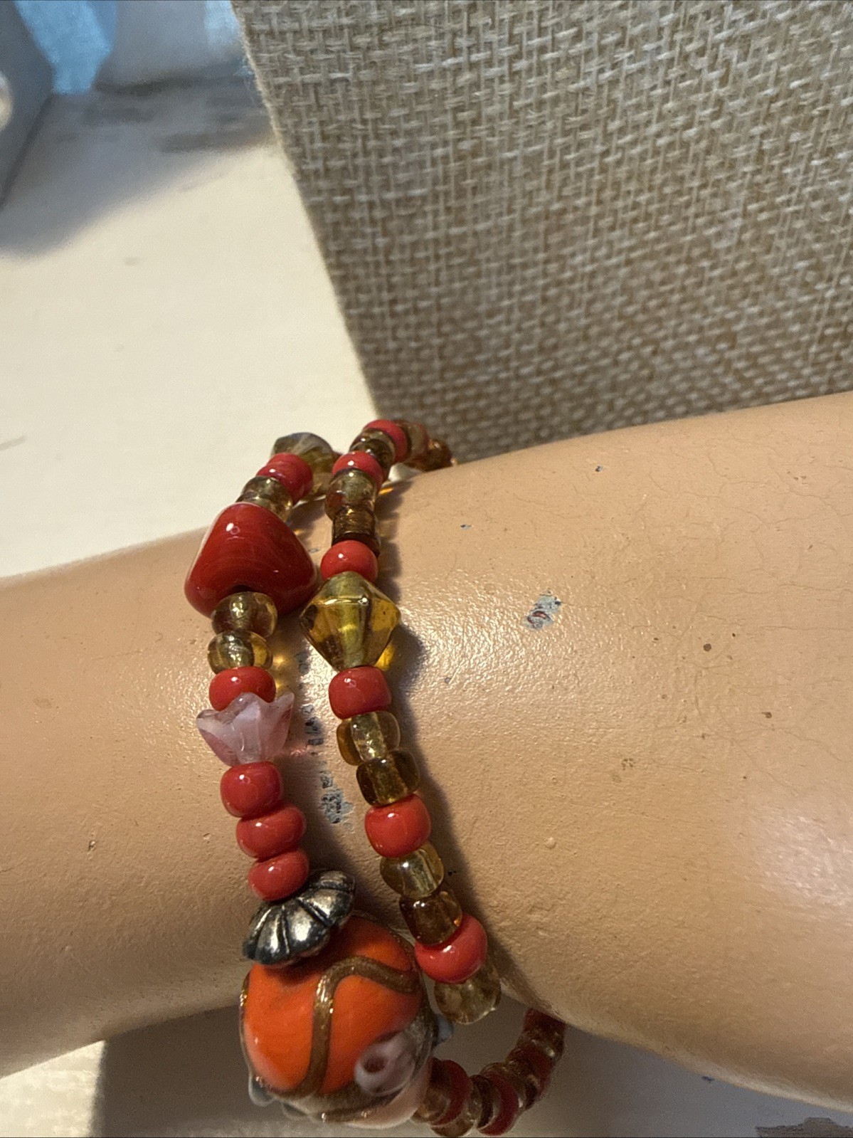 Vintage Preowned Unsigned Memory Wire Wedding Cak… - image 4