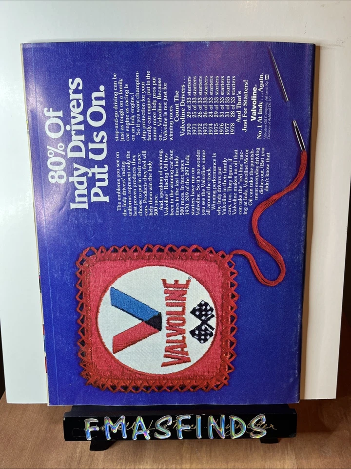 V3 1979 Official INDIANAPOLIS 500 Indy Race Program RICK MEARS - Image 2 of 2