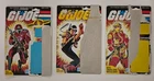 GI Joe ARAH Full File  Card Back Uncut Lot 3 Crimson Guard Quick Kick vintage