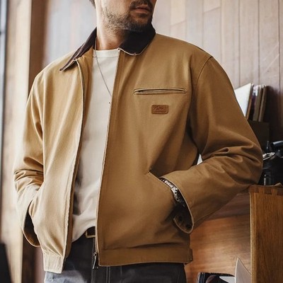 MADEN UNCLE FU RETRO CANVAS DETROIT HUNTING WORKWEAR J001 JACKET MEN'S LARGE NEW