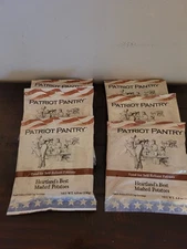 Lot Of 7 Patriot Pantry  survival food 6 Mashed potatoes 1 Mac and cheese