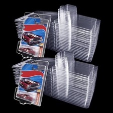 50 Pack Hot Wheels Protector Cases 1:64 Clamshell Display Box Clear Storage FREE