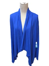 Coolibar Sun Wrap Women's Plus Size XXL Blue Open Front UPF 50 UV Protect