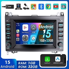DAB+ Autoradio Android15 GPS BT Für Mercedes-Benz A/B Klasse/Vito W169 W245 W639