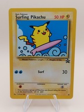 Surfing Pikachu Pokemon Black Star Promo #28 WOTC 2001