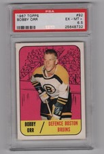BOBBY ORR   1967-68  TOPPS 67-68  NO  92 PSA 6    89840