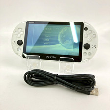 PS Vita PCH-2000 Sony PlayStation Glacier White Console Cable Region Free 341