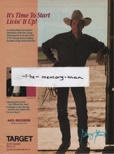 George Strait 1990 Picture Print Ad Clipping Page