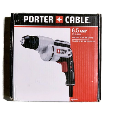 #ad PORTER CABLE PC600D 6 Amp 3 8 Inch Variable Speed Electric Keyless Corded Drill $74.97