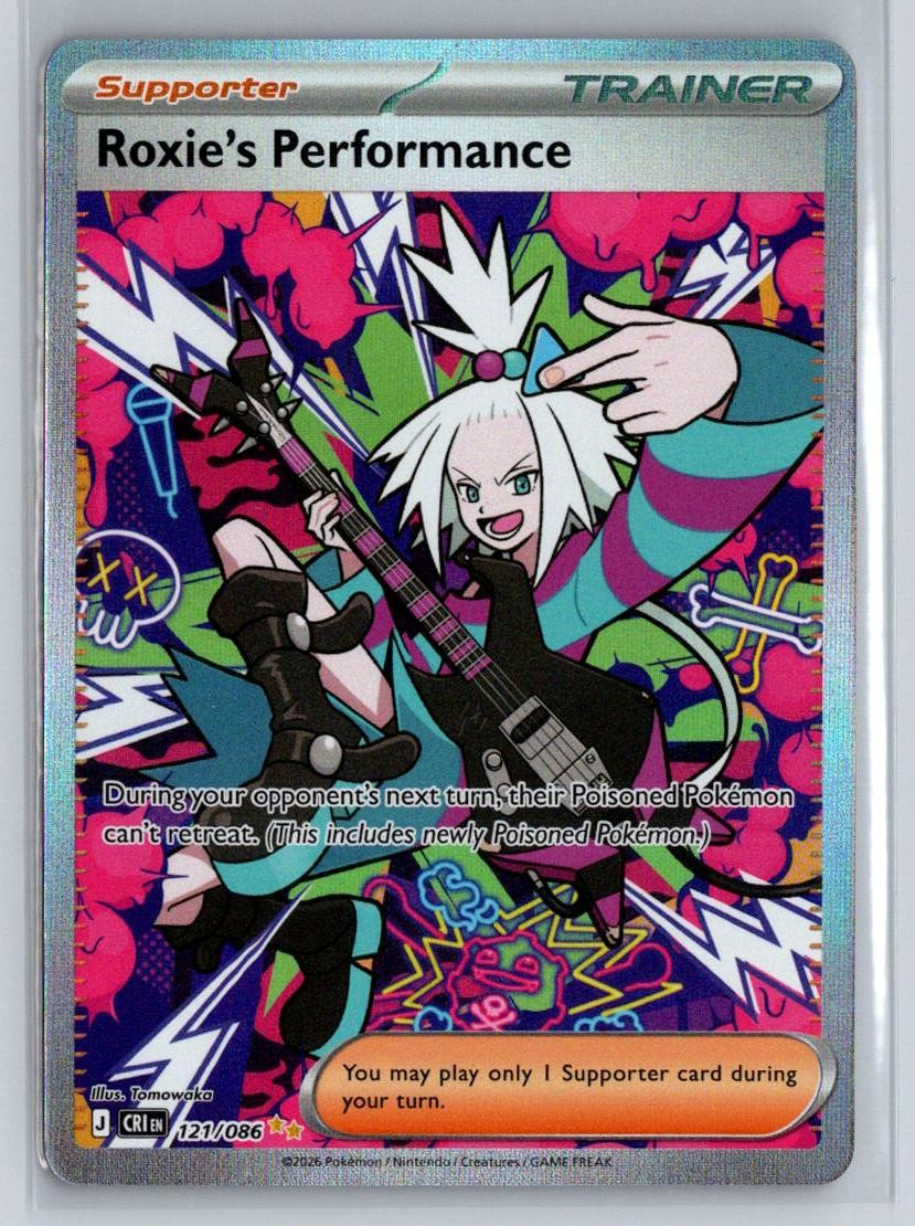 Roxie's Performance 121/086 Holo Chaos Rising Pokemon NM
