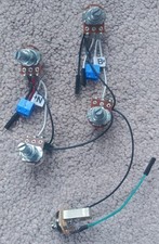Solderless EZ-INSTALL Wiring Harness Les Paul 2PU 2V2T 3Way PASSIVE BLACK Guitar