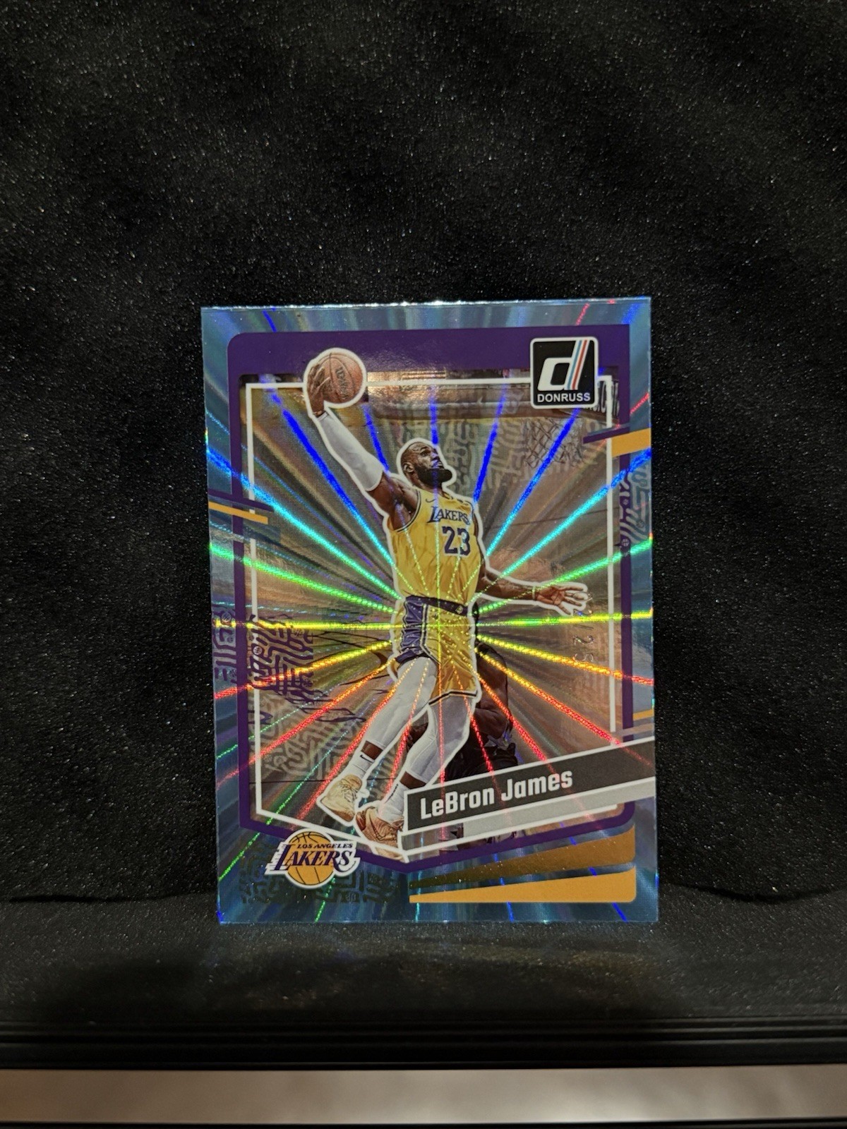 2023-24 Panini Donruss LeBron James #2 Holo Light Blue Laser /25