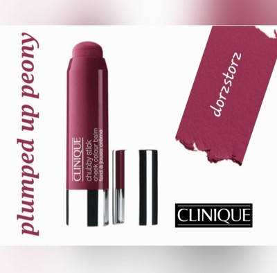 CLINIQUE Chubby Stick Cheek Colour Balm *04 PLUMPED UP PEONY* / 0.21 oz / NIB