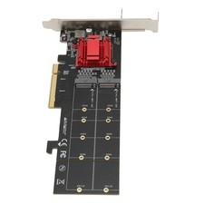 Image of New Dual M.2 PCIe NVMe Adapter With PCIe Bifurcation Function SSD To PCIE 3.1 X8