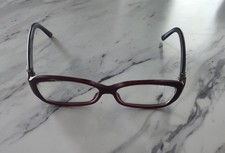 Gucci GG3184 SR8 Eyeglasses Burgandy Rectangular Frames Only READ 53-14-130