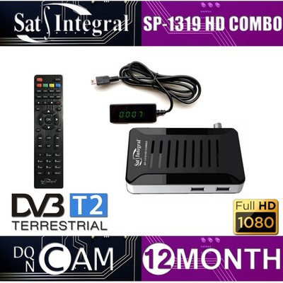 Sat-Integral SP-1319 HD Combo (! 6 MONTHS NCAM/DQCAM ! FREE SATELLITE TV !)