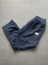 Y2K Nike Track Pants Windbreaker Navy Pants Baggy Water Resistant Trouser