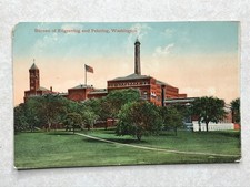 O1077 Vintage Postcard Bureau of Engraving and Printing Washington DC