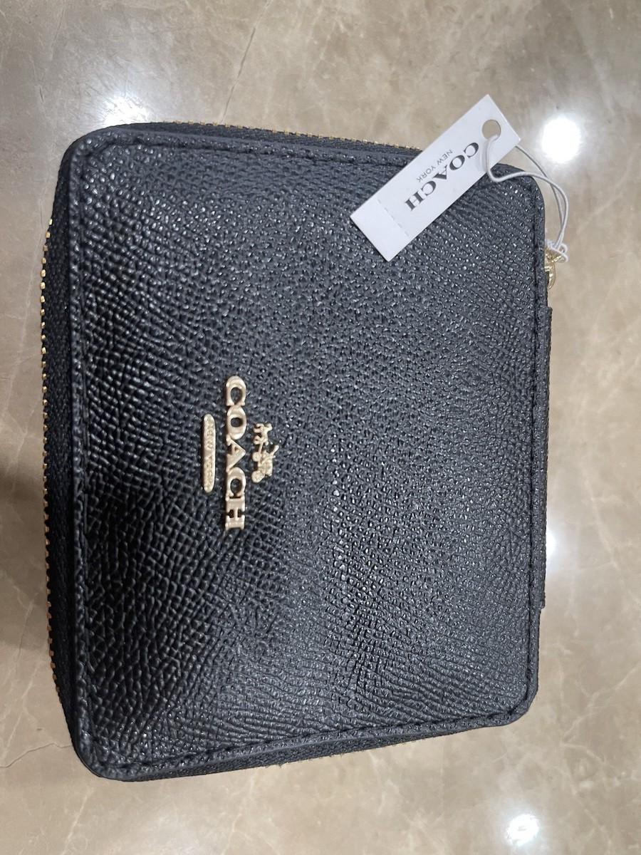 コーチのアクセサリー入れ Coach Black Signature Travel Jewelry Organizer Case Zip-Around | eBay