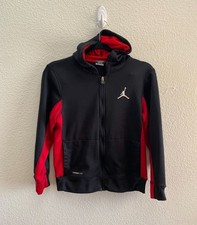 Jordan Jumpman Full Zip Hoodie Sweatshirt Boys Large 12-13 Nike THERMA-FIT