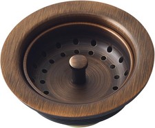 Kitchen Sink Basket Strainer Drain TB35-01,Antique Copper