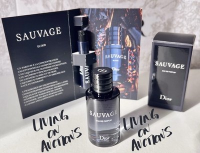 Dior SAUVAGE Eau de Parfum EDP Mini Splash 10ml 0.34oz Elixir Spray Sample