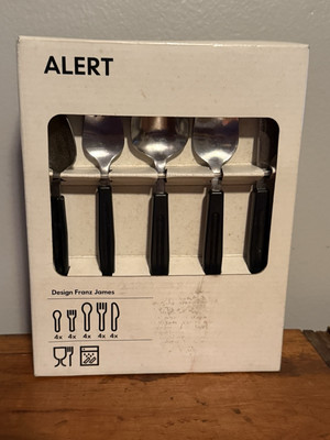 IKEA Alert Flatware 20 Piece Set MCM Style Y2K Design Franz James Silverware NEW