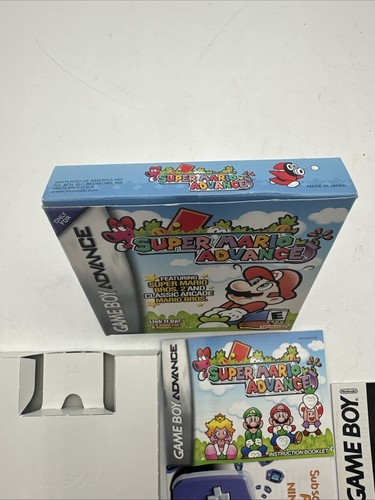Super Mario Advance 2001 Nintendo Game Boy Advance caja y manual solo de colección - Imagen 6 de 10