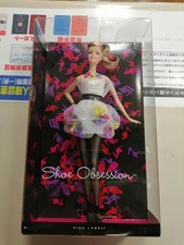 doll Figure Barbie Shoe Obsession Doll Pink Label Collector 2011 Fashionista Box