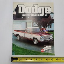 1978 Dodge Pickup Trucks Dealer Sales Brochure Original Vintage Literature D100 1978 Dodge Pickup Trucks Dealer Sales Brochure Original Vintage Literature D100