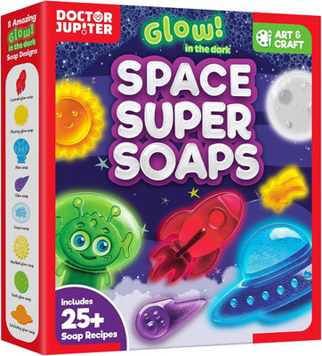 Doctor Jupiter Glow in The Dark Space Soap Making Kit for Kids Ages 4+ | Birthda