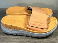 Vionic Rejuvenate Recovery Sandal Womens 6 Orange Comfort Ergonomic Casual Slide