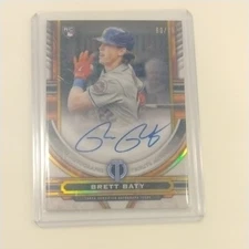 BRETT BATY 2023 TOPPS TRIBUTE ROOKIE AUTOGRAPH METS RC AUTO 60/75
