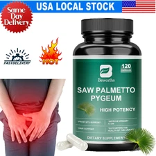 Saw Palmetto Capsules - Premium Prostate Health Support Supplement for Men