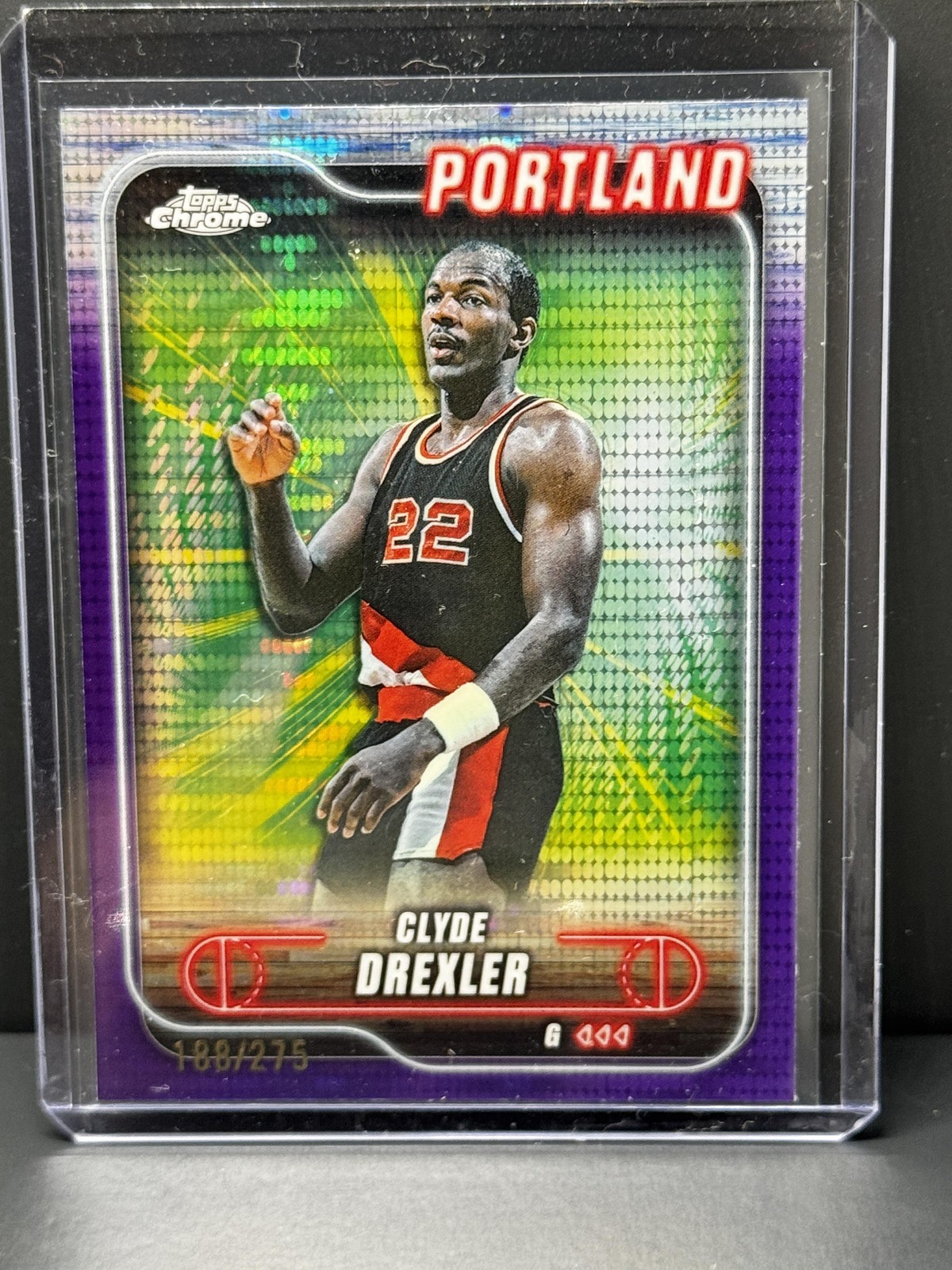 Clyde Drexler #30 Basketball Cards 2024 Topps Chrome trading card — raw and PSA graded price guide