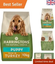 10kg Complete Puppy Dry Food with Turkey & Rice - Smaller Kibble for Easy Eating 4.40 per kilo