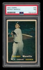 1957 Topps Set-Break # 95 Mickey Mantle PSA 7 NM