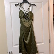 NWT Guess Lined Date Night Slip Dress in Olive & Black, Women's Size 4