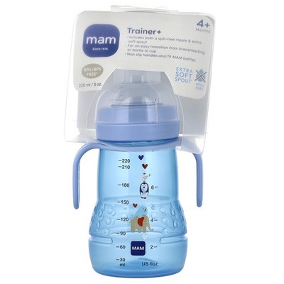 Trainer+ Bottle, 4+ Months, Blue, 8 oz (220 ml)