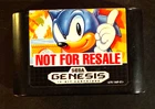 Sega Genesis Sonic the Hedgehog Cartridge Only "Not For Resale"