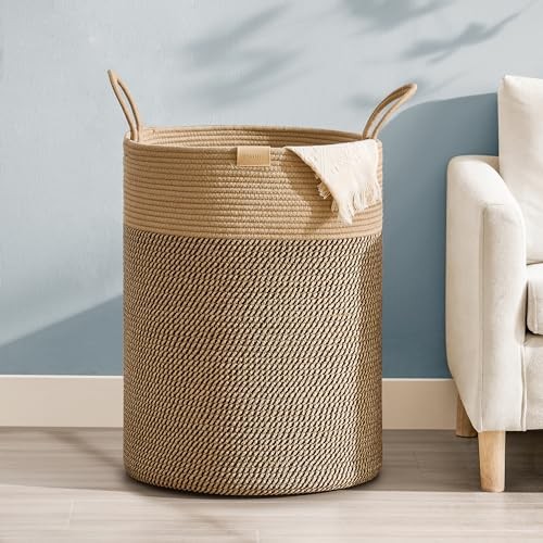Laundry Hamper 95L,Large Laundry Basket for 95L/25.1Gal Dark&Brown - Picture 2 of 7